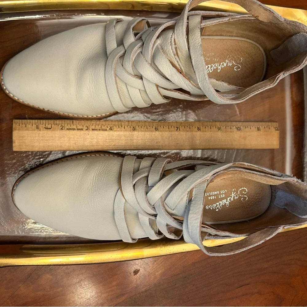Seychelles Cream Strappy Ankle Booties